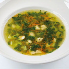 Куриный суп со шпинатом (ВТОРНИК)